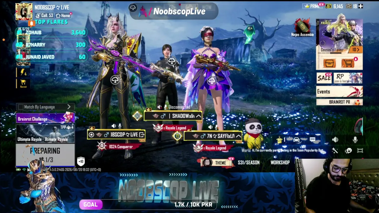 ⚡ LIVE NOW | PUBG MOBILE Ranked Matches | NOOBSCOPLIVE