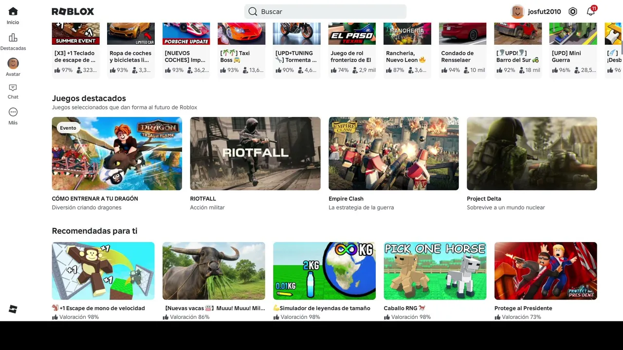 JUGANDO ROBLOX
