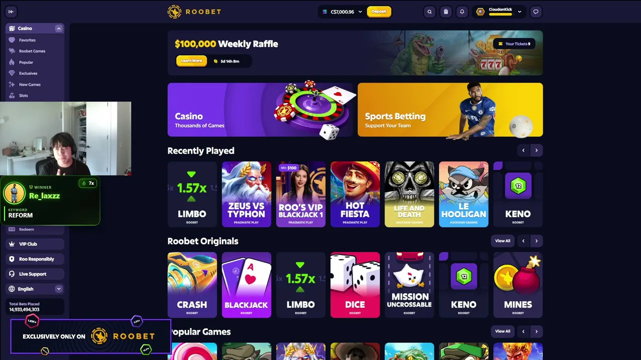 $2,700 RAW ON !ROOBET !packdraw !discord !lb