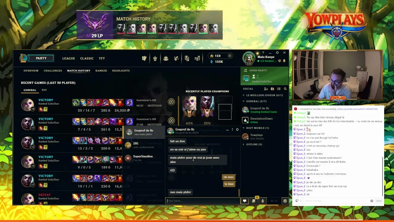 Petit stream du chill - Otp Ekko / Locke Mid Master