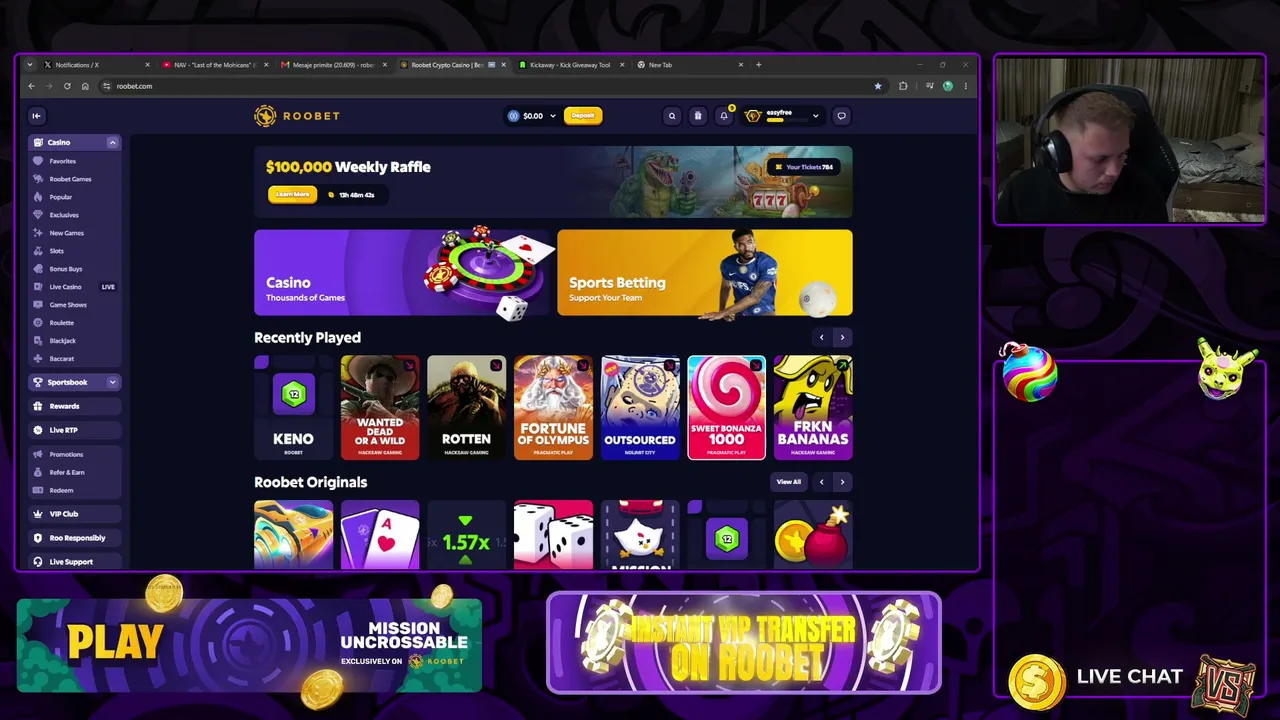 ROBERT BACK JUICIN! GIVEAWAYS 🦘 BEST REWARDS IN THE GAME 🦘 = !ROO !WEBSITE !DISCORD