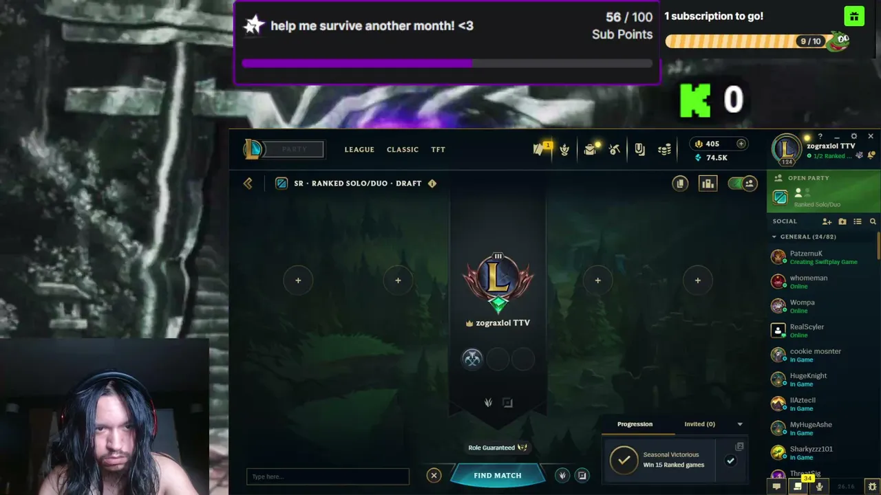 3 / 10 Subs #Verified_Soon LOL RANKED unbanned 9999X THE HUNT BEGINS DOMAIN EXPANSION!