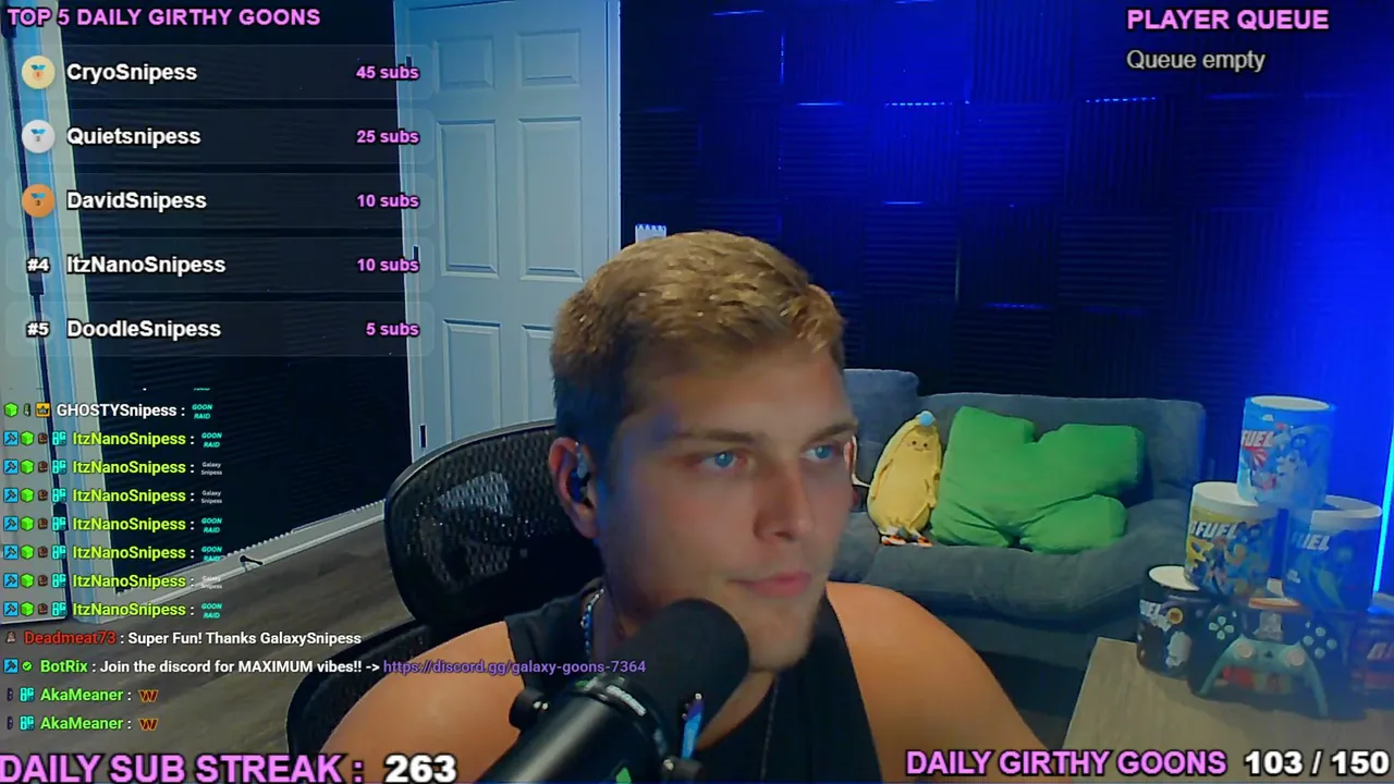 VIP GAMES! 🟢 DAILY SUB STREAK x 263 🟢 #GalaxyGoons 🟢