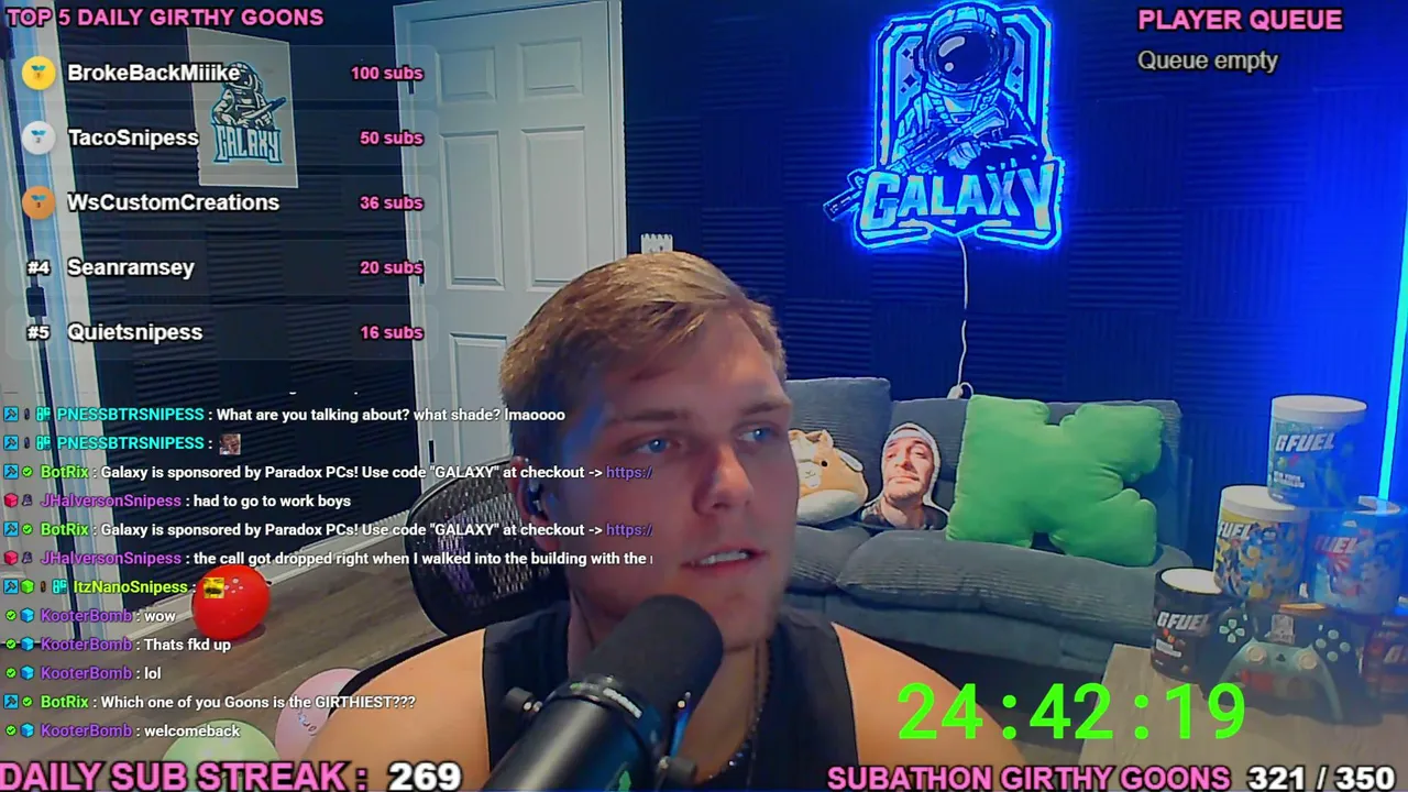 SUMMER SUBATHON DAY 1 🟢 DAILY SUB STREAK x 269 🟢 #GalaxyGoons 🟢