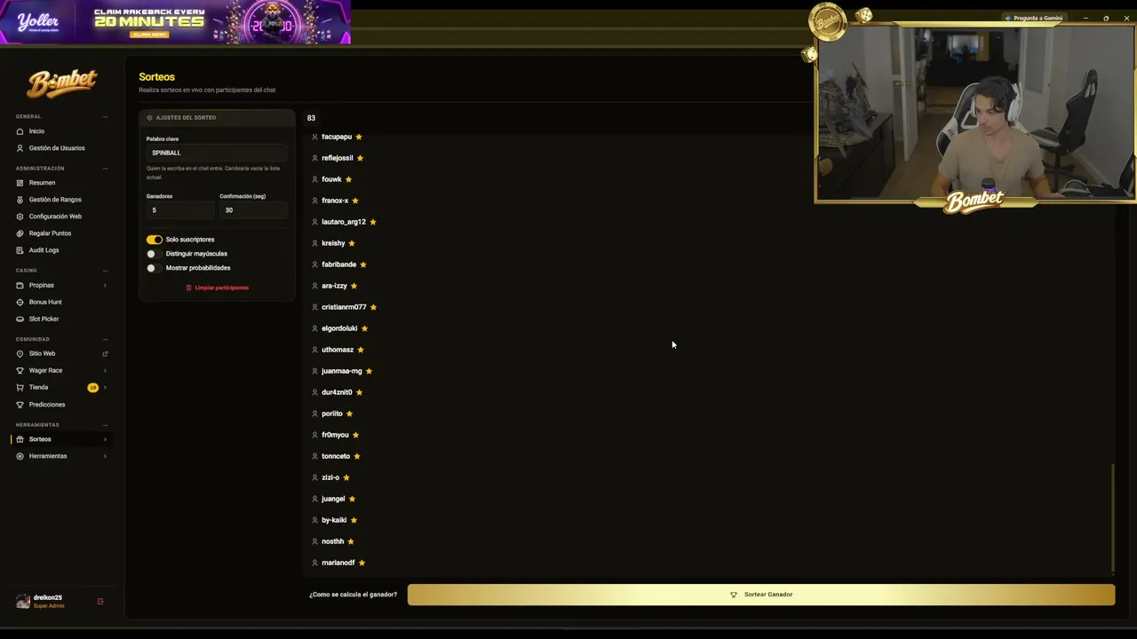 BOMBET.TV 💣 NUEVAS RECOMPENSAS ACTIVAS !YOLLER 💣 WAGER !RACE $30000 EN PREMIOS 💣 !bombitas !discord