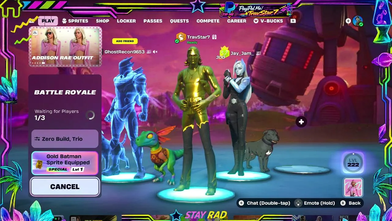 🔥🔫🐻Fortnite Fun Sprites Stream.. 💫⚡