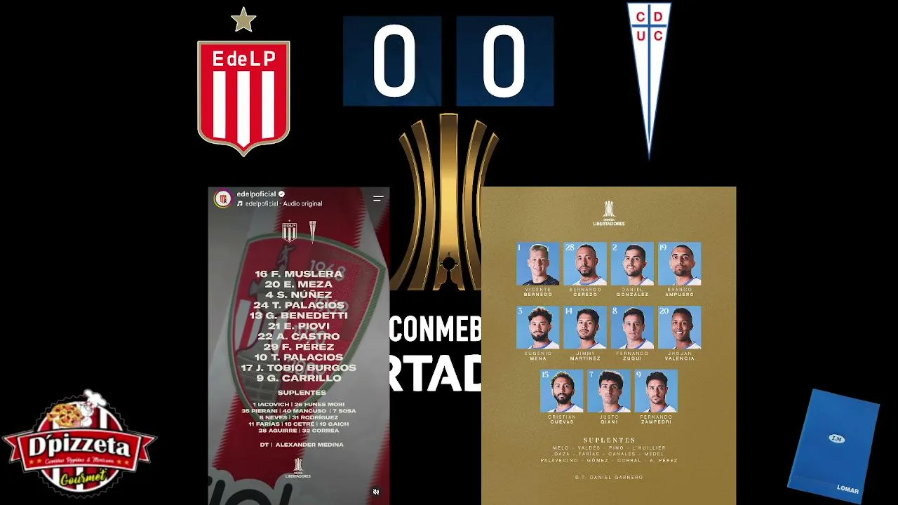 EN VIVO / CONMEBOL LIBERTADORES 8VOS-IDA / ESTUDIANTES DE LA PLATA VS UNIVERSIDAD CATÓLICA / INTERACTUA CON NOSOTROS