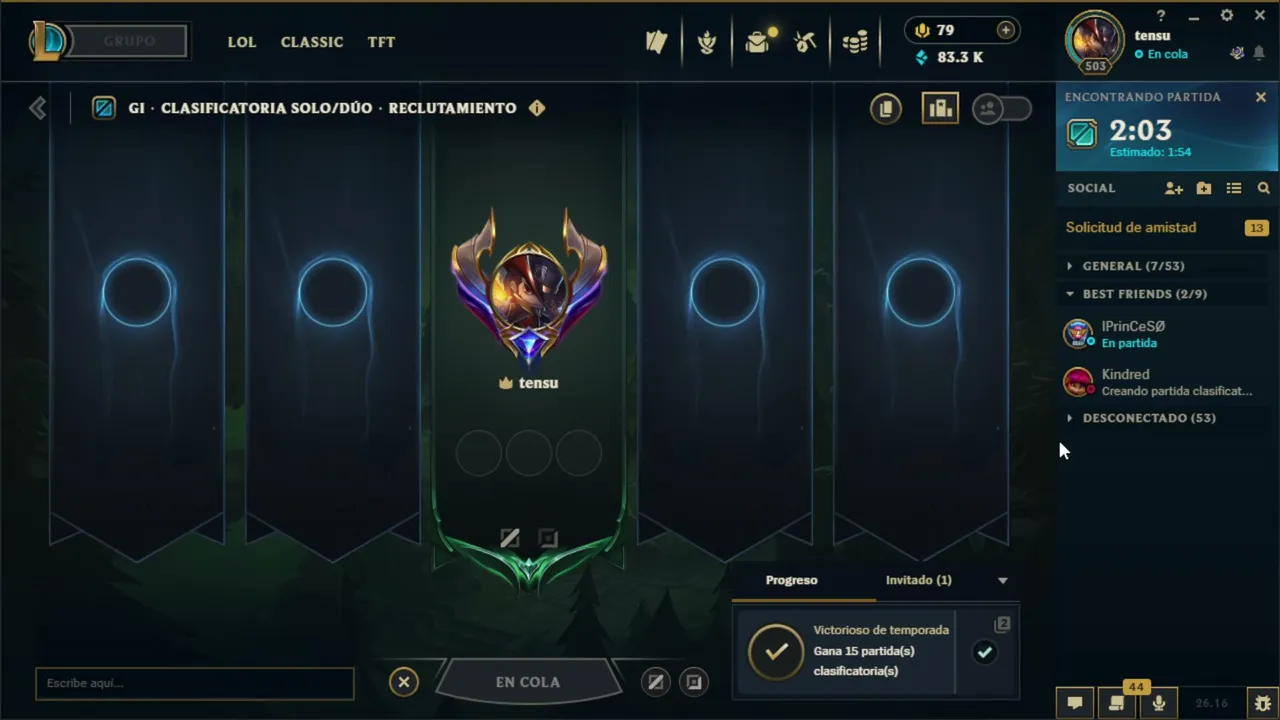 INTENTANDO SUBIR  A DIAMANCOOOO