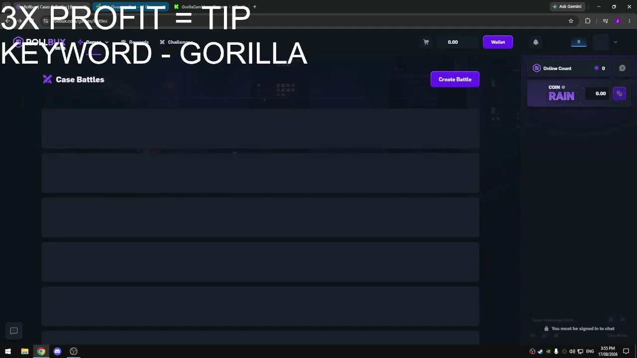 125K RAW DEPO | 3X PROFIT = TIP | CALL BATTLES | ROLLBUX