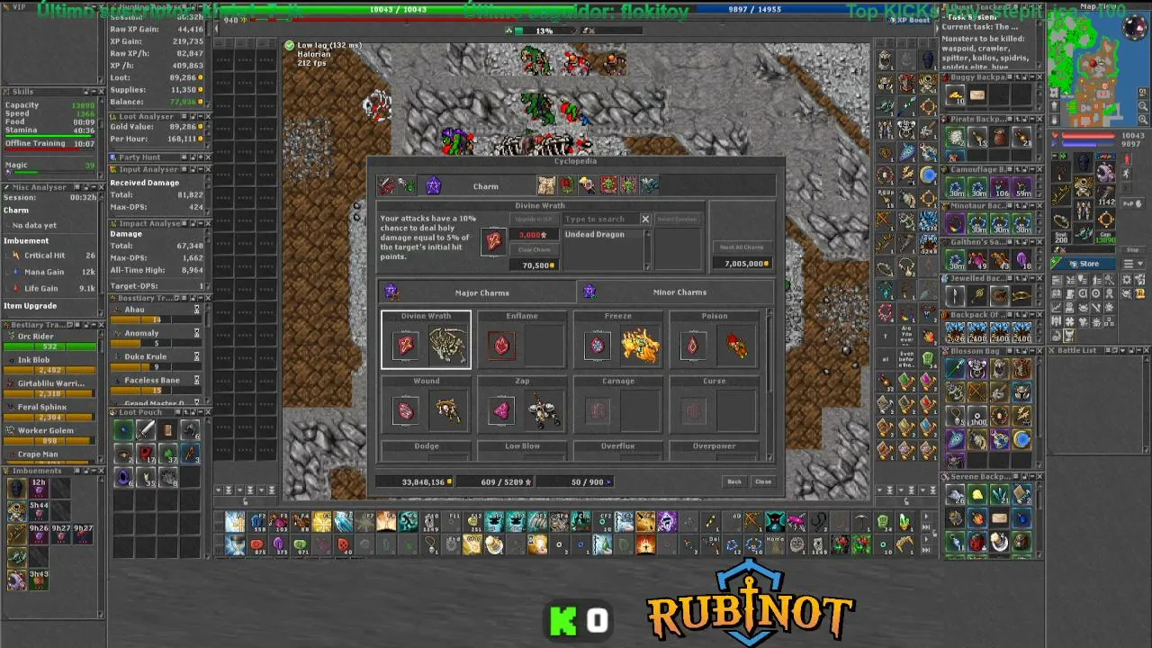 [ESP] [RubinOT] - !speak - !sr - Halorian - full level