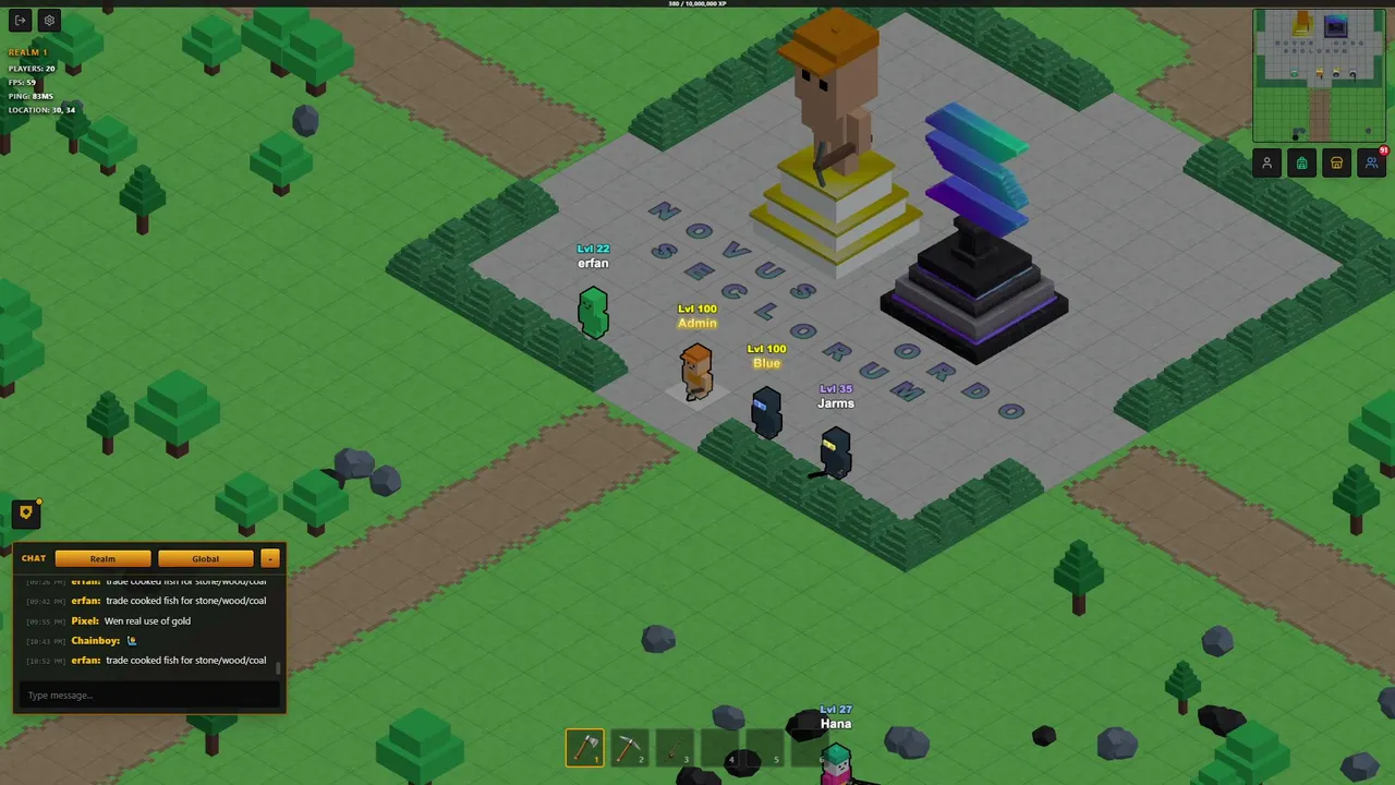 Chainera.fun Play to Earn Isometric MMO on Solana