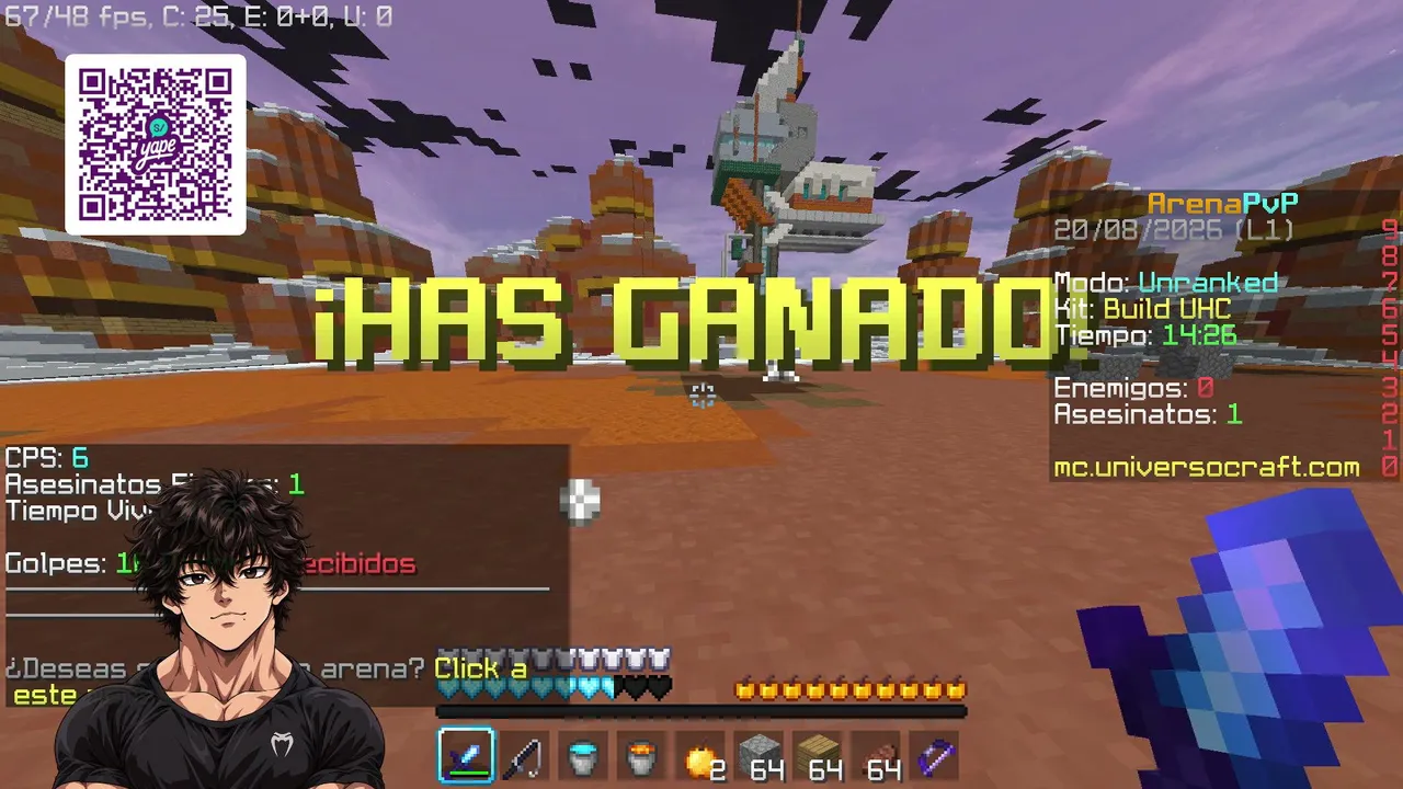 IRL EN MINECRAFT (SKYWAR EN CUBEHACKS 2026) -   EN VIVO