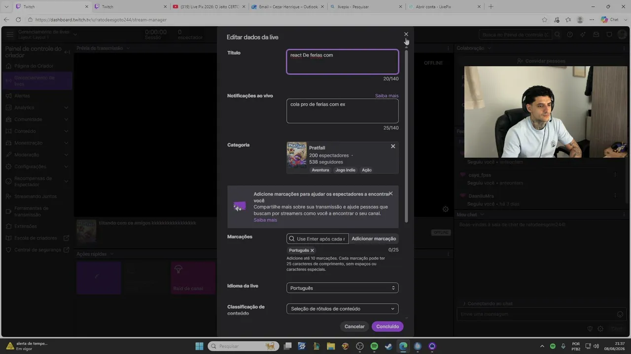 vendo de ferias com ex vambora, jaja jogar um crossfire