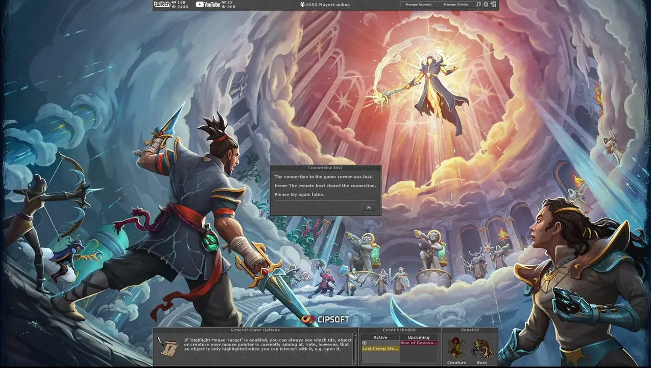 APRENDENDO DE RP TIBIA GLOBAL NEW SERVER