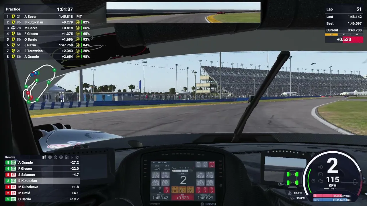 LE MANS ULTIMATE DAYTONA 8H ANTRENMAN