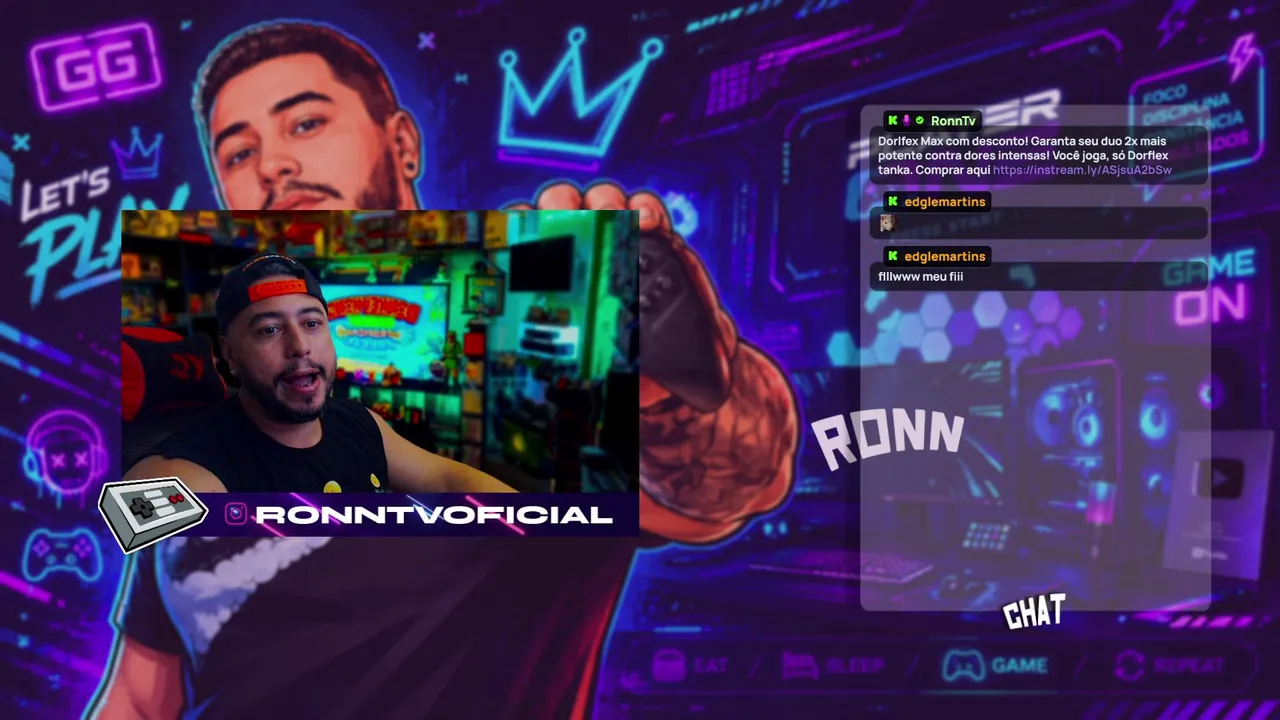 PT-BR- RONN 📺 - BEM VINDO A LIVE DO MONSTRO, HOJE É DIA DE RETRO  - ​👾​  l KICKPARTNER l