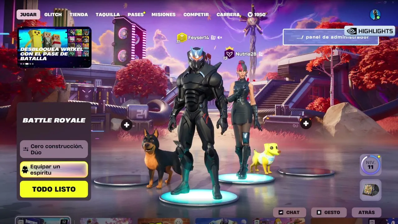 Noche de fortnite!