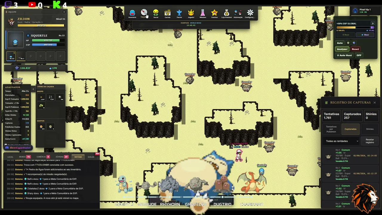 JOGO IDLE DO MOMENTO POKEPIXEL - LANÇOUUUUU!!! BORA UPAR!!!