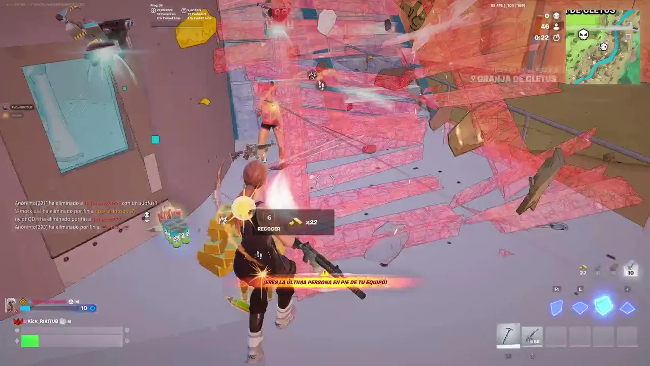 jugando fornite