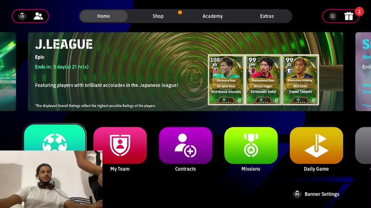 My first stream playing efootball