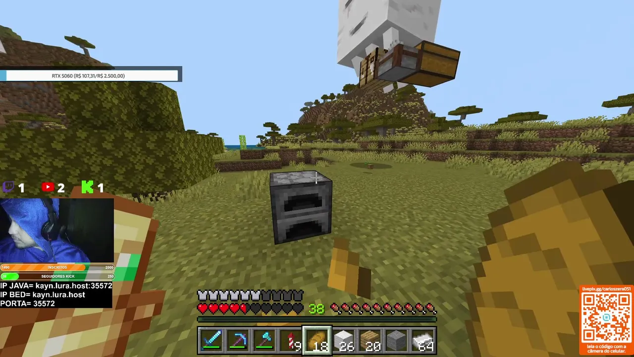 MINECRAFT AO VIVO! COM OS SEGUIDORES...