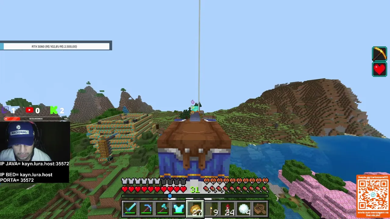 MINECRAFT AO VIVO! COM OS SEGUIDORES...