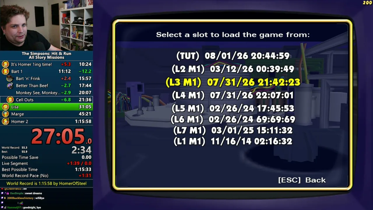 The Simpsons: Hit & Run All Story Missions Speedrun