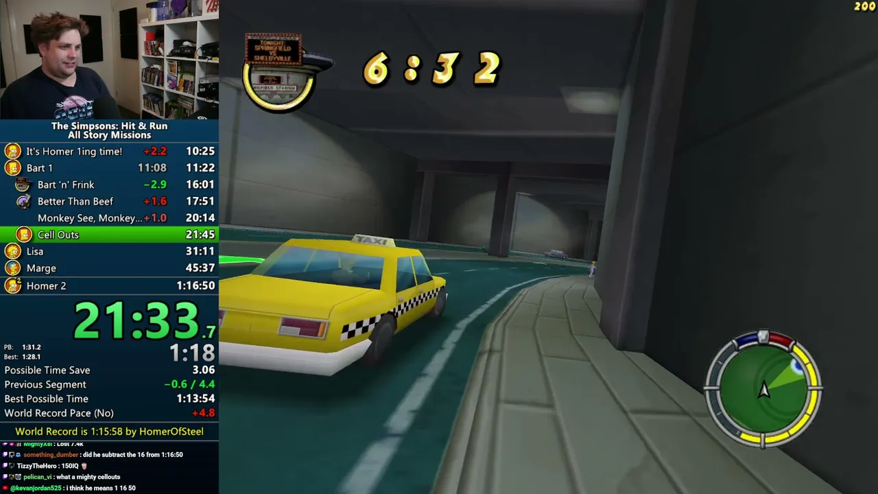 The Simpsons: Hit & Run All Story Missions Speedrun
