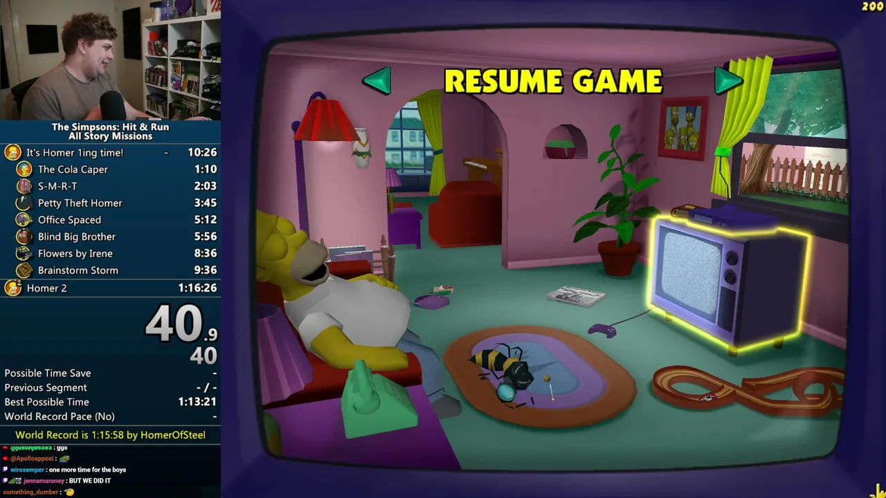 The Simpsons: Hit & Run All Story Missions Speedruns for World Record