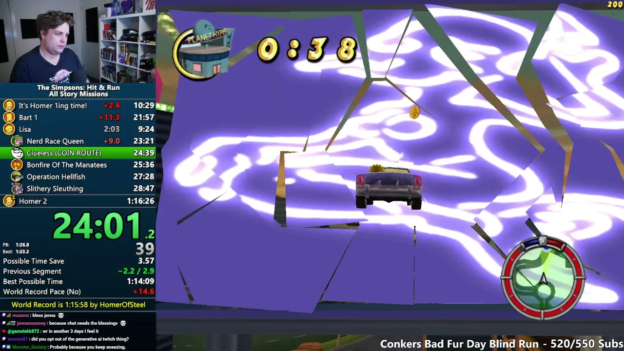 The Simpsons: Hit & Run All Story Missions Speedrun