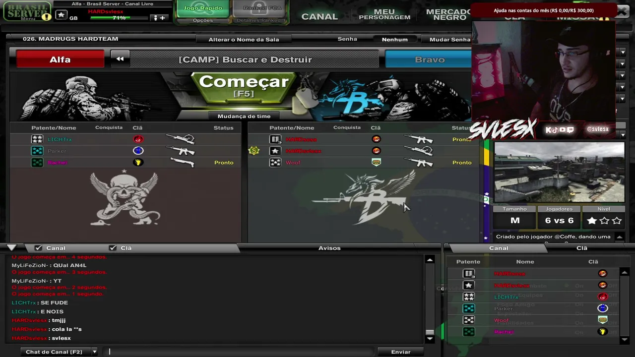 [HARD TEAM]  FCA Server - Combat arms de loucura #combatarms #fcaserver