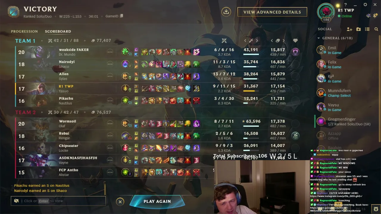 THE RANK 1 YASUO EUW GRIND CONTINUES | TOP 100 CHALLENGER