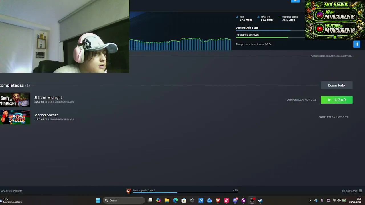 jugando juegos de terror de madrugada con Bayron /patriciobepi16