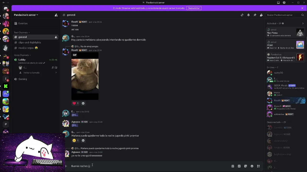 Stream con el corazon roto.
Dia 3 siendo desempleado xD
Terminando mi primer juego del mundo mundial