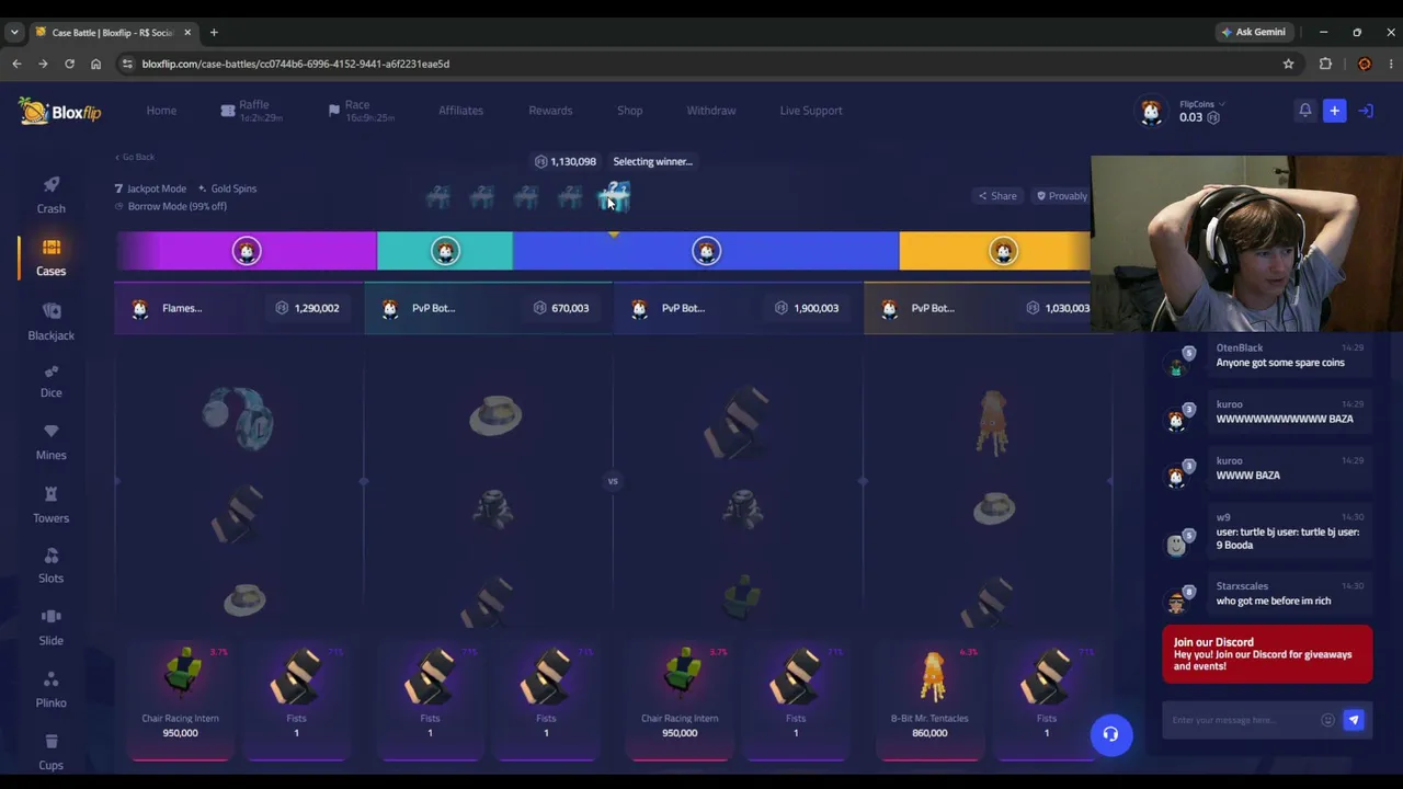 LIVE ON BLOXFLIP! LOCK IN ITS BIG?