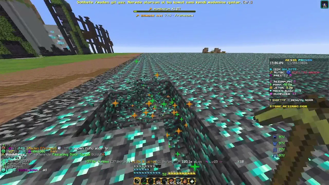 Minecraft AesirMC Prison akıyozzz
