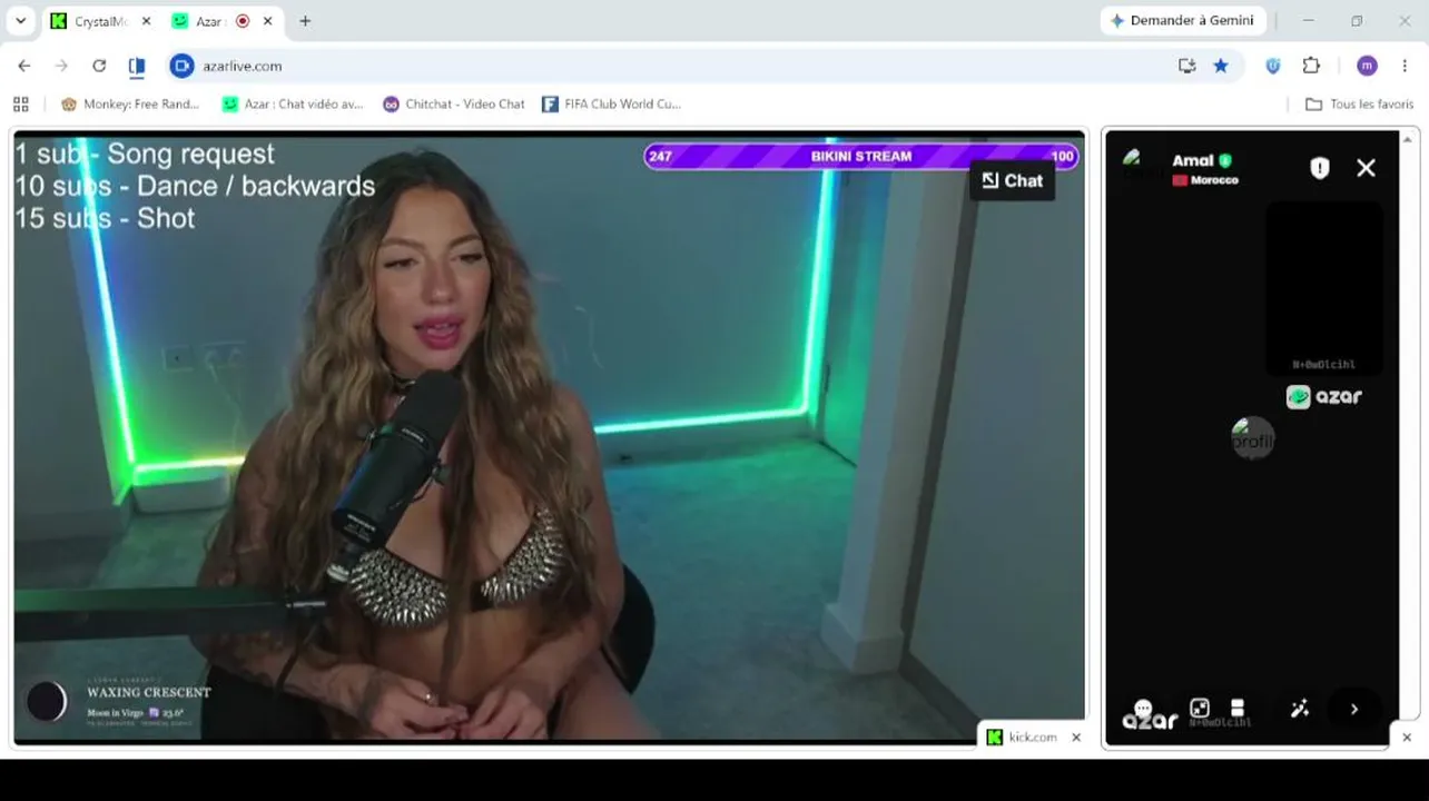 chat azar watch tubs gril hot
