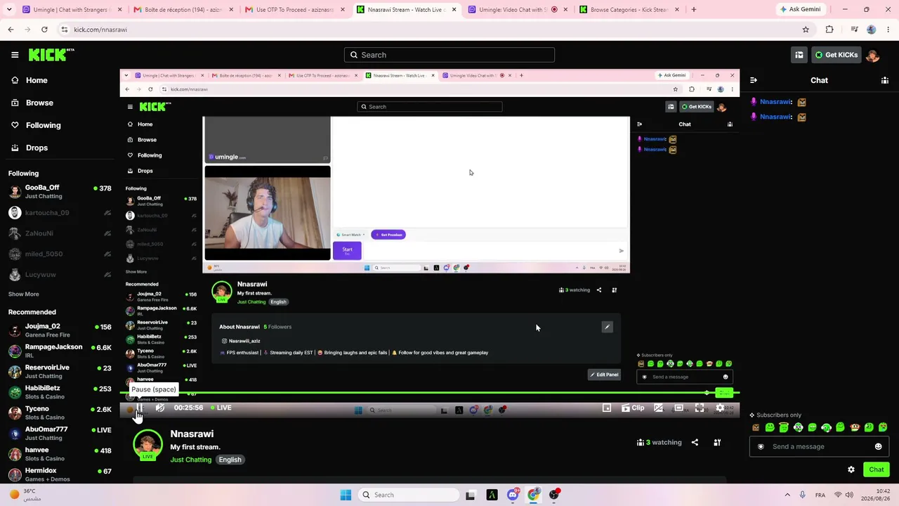 My first stream.