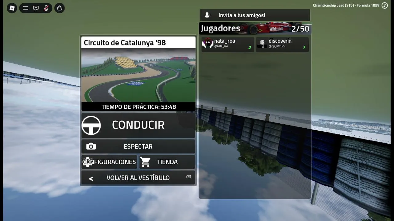 Formula 1, en Roblox