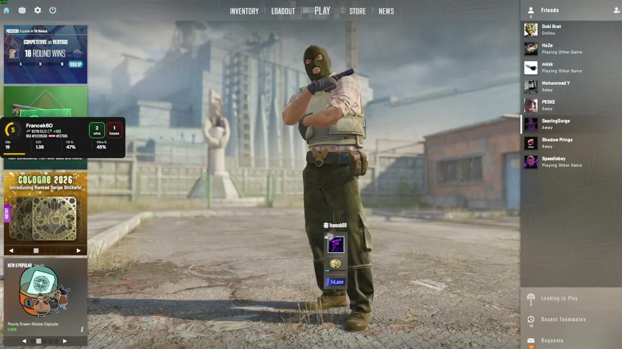 CS | Faciet  |ENG/Balkan |  hunting elo |