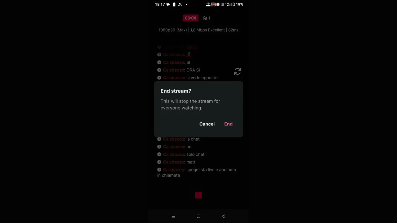 My first stream.