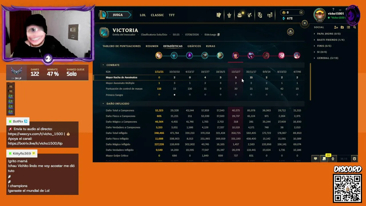 PARTIDITAS EN MINECRAFT ONLINE + RANKED EN LEAGUE OF LEGENDS #LAS #VORANIX