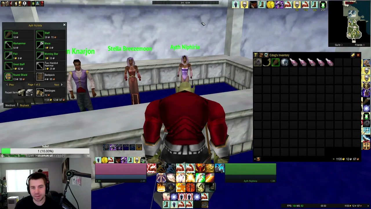 📺 ⚔️ Everquest + WoW ⚔️📺 Level 50 tonight? - Paladin/Bard gameplay.