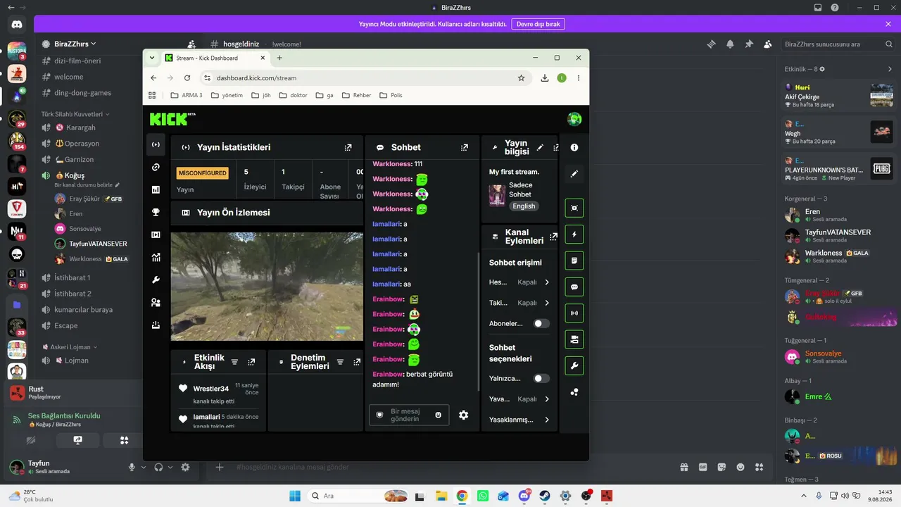 My first stream.