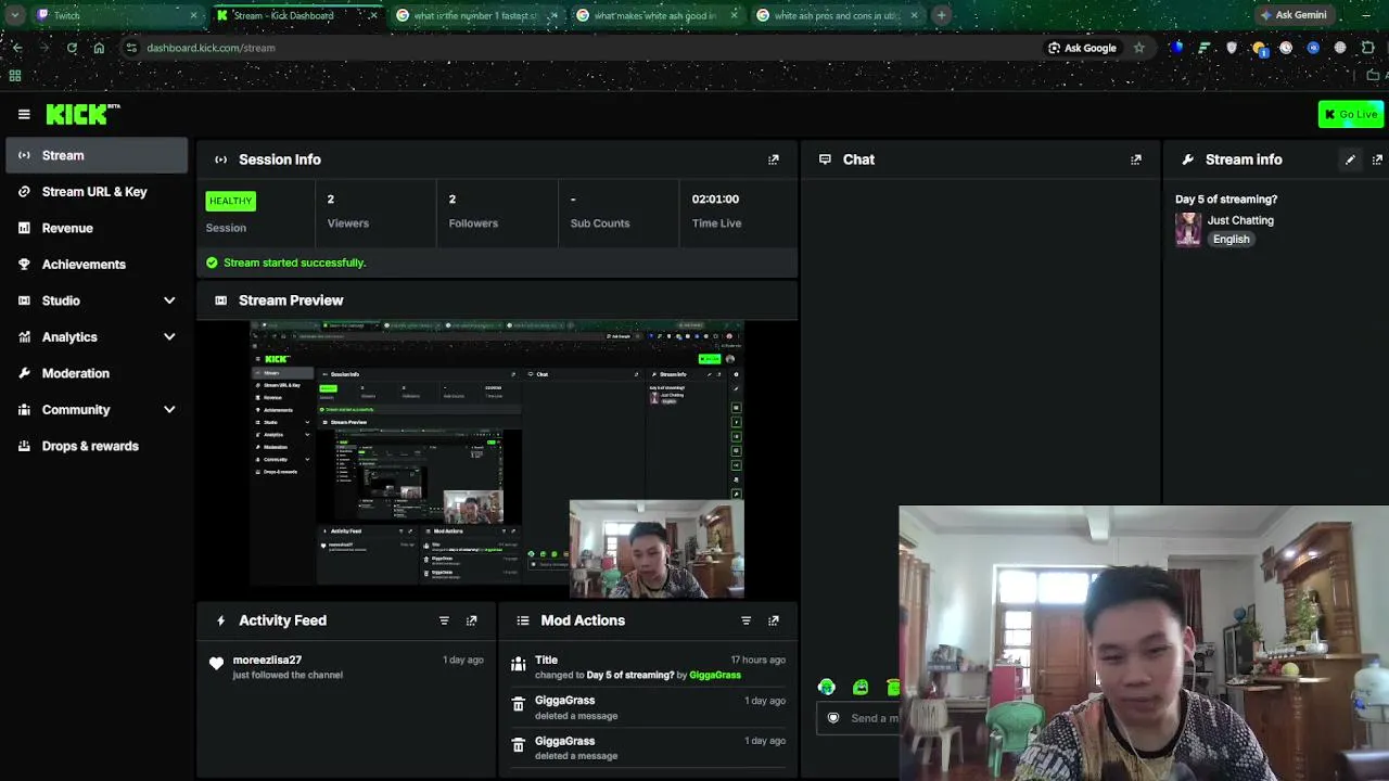 Day 5 of streaming?