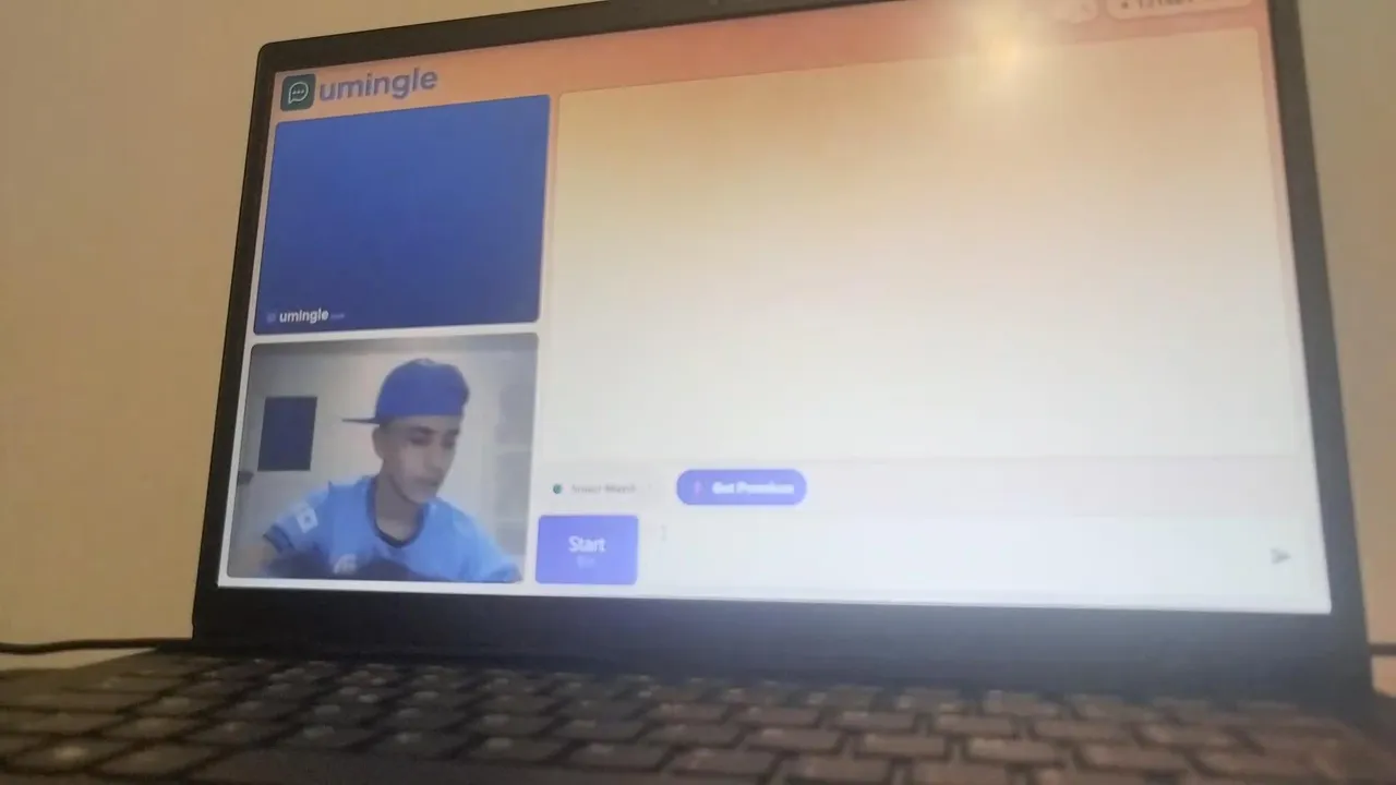 Talking with people on Omegle