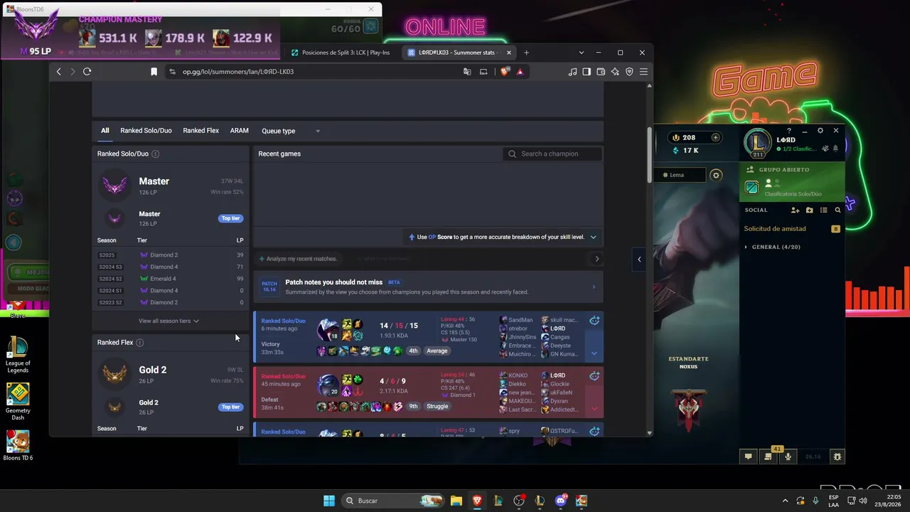 My first stream.