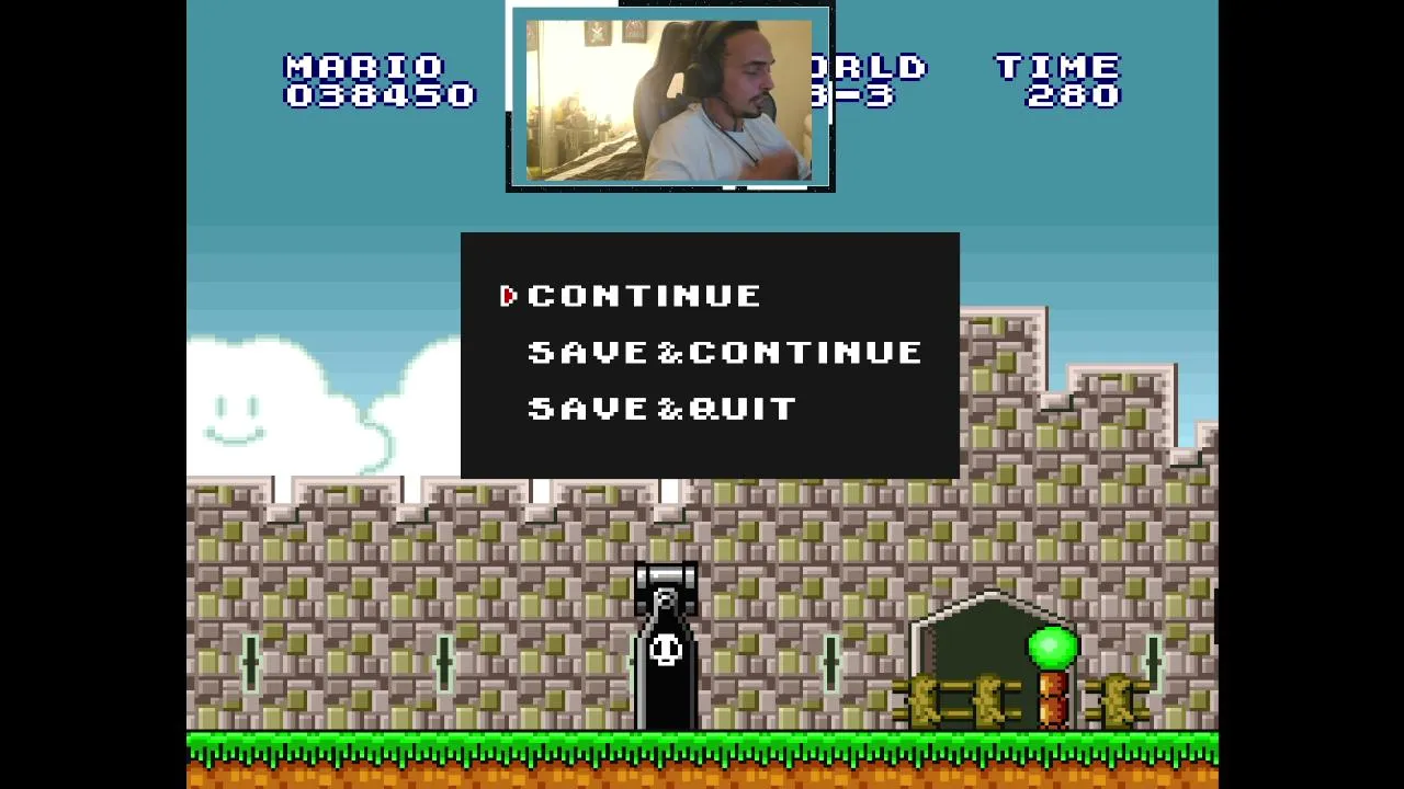 Tratando de pasar Super Mario Bros