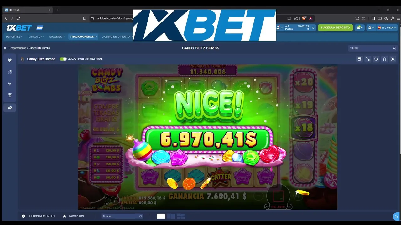 PRUEBA 1XBET 1/2 VAMO LOCO!