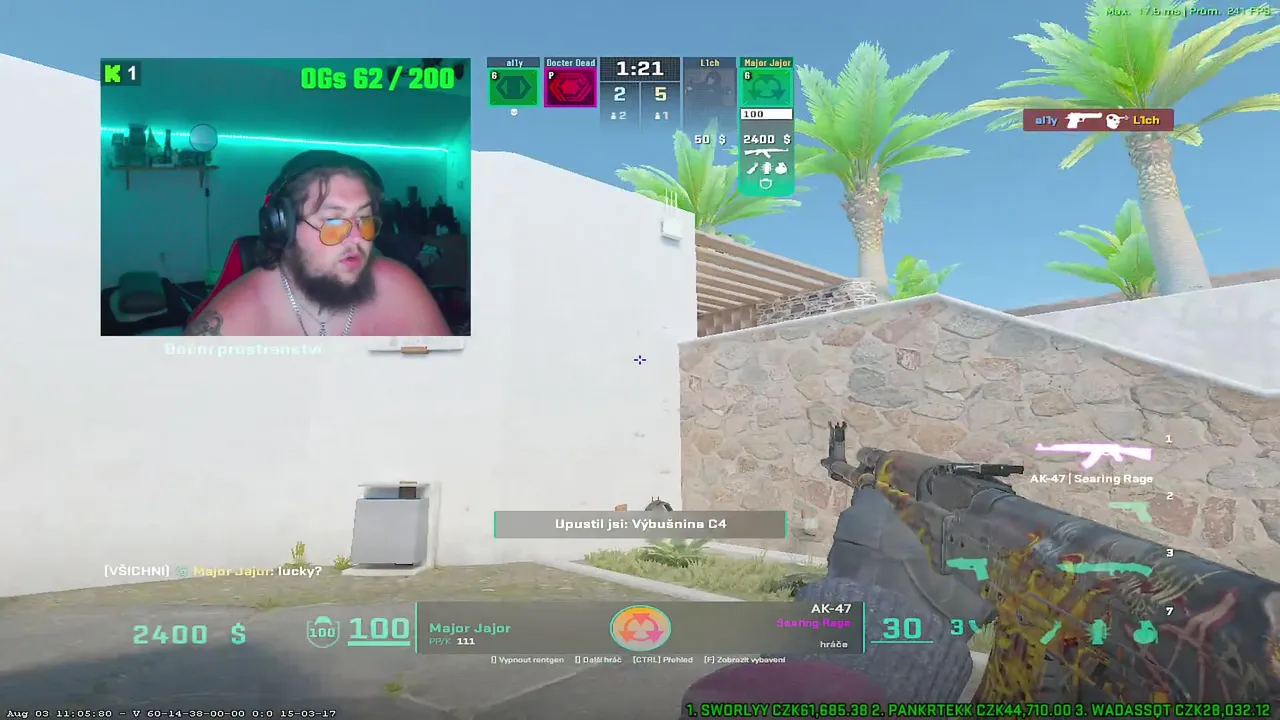 18+ ONLY csko 2v2 na odmenu | !giveaway | 62/200 OGs 🔥| KOLO STESTI